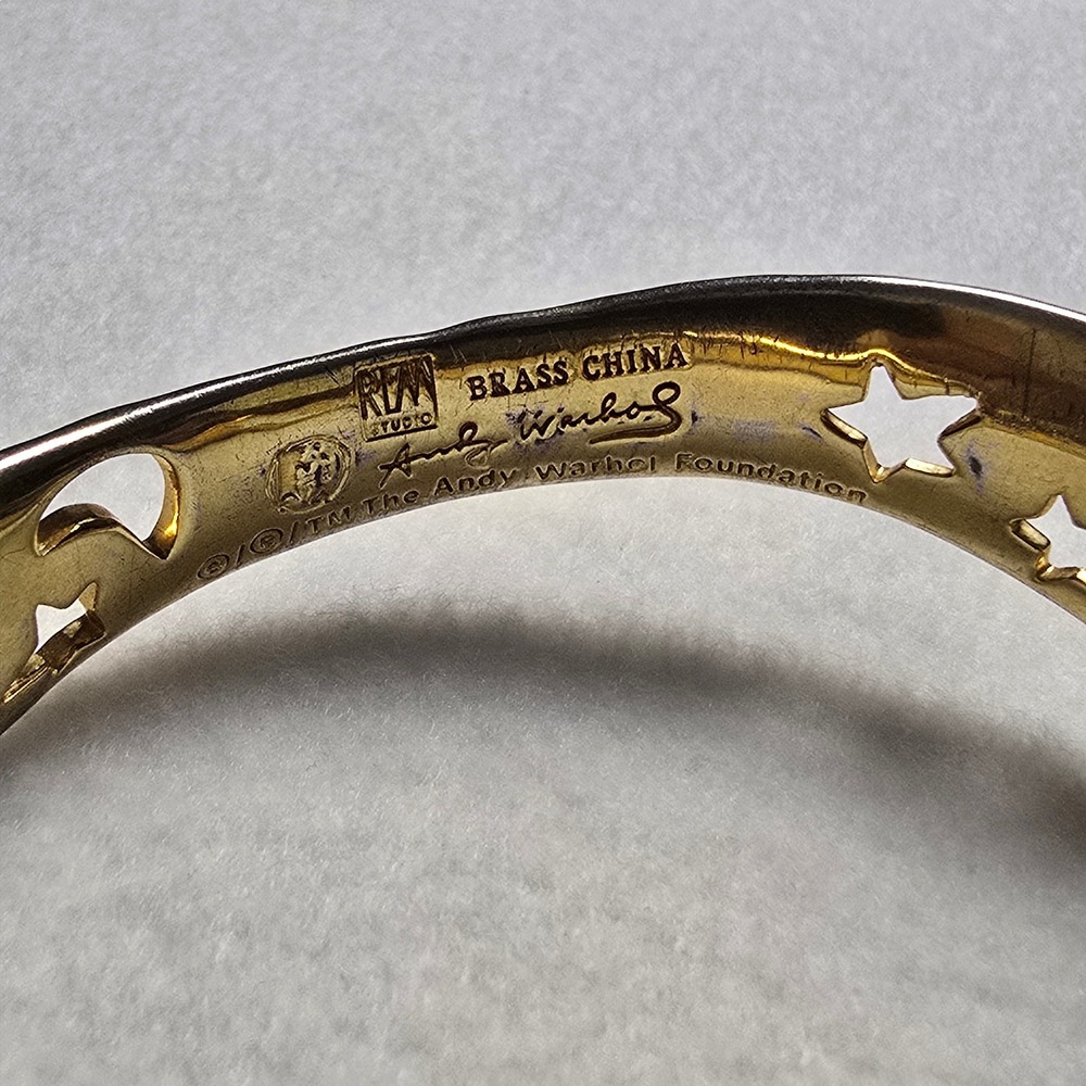 Andy Warhol RLM Bracelet So Many Stars Robert Lee Morris Gold Tone Celestial - Picture 16 of 16